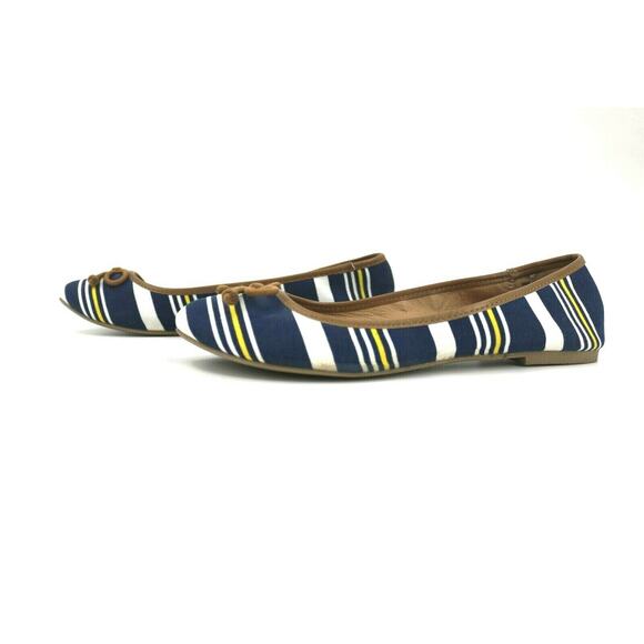 Charming Charlie Multi-color Striped Flat Shoes Women’s Size 10 - Picture 3 of 5